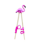 Ätpinnar för barn - Flamingo