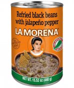La Morena - Refried Black Beans - Jalapeño - 440g