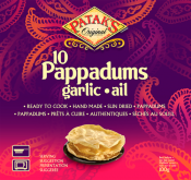 Pataks - Pappadums - Vitlök - 10 st