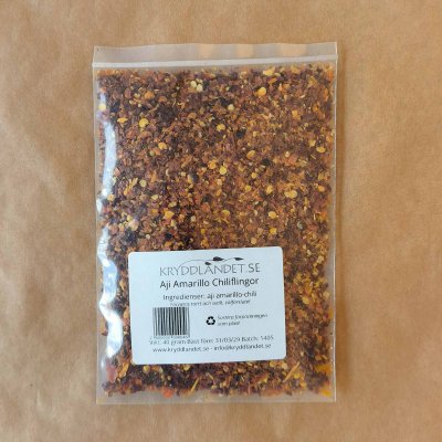 Aji Amarillo - Chiliflingor - 40g