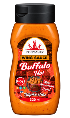 Poppamies - Buffalo Hot - Wing Sauce - 320 ml