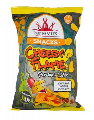 Poppamies - Cheesy Flame Chips - 150g