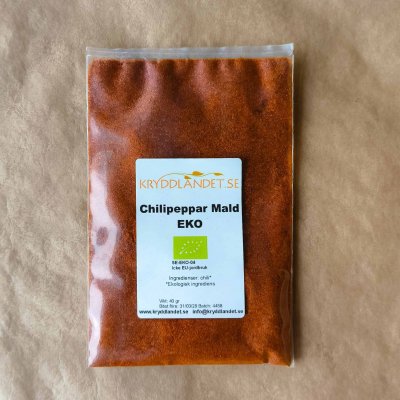 Chilipeppar - Mald - EKO