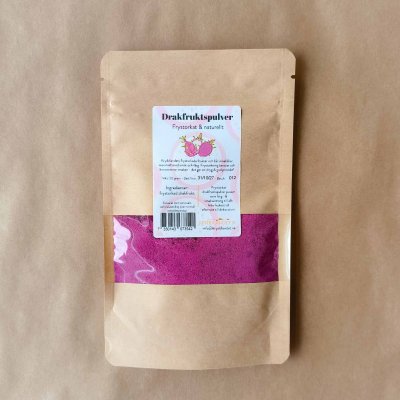 Drakfruktspulver - Frystorkat - 50g