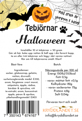Tebjörnar - Halloween