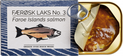 Fangst - Färöisk Lax No 3 - Bokspånsrökt - 110g