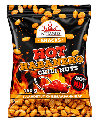 Poppamies - Habanero Chilinötter - 150g