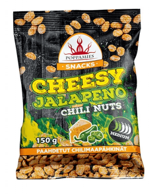 Poppamies - Cheesy Jalapeno Chilinötter - 150g