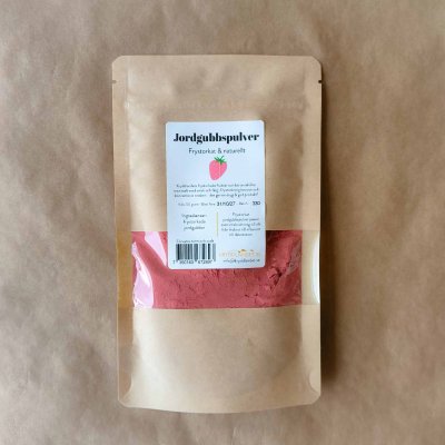 Jordgubbspulver - Frystorkat - 50g