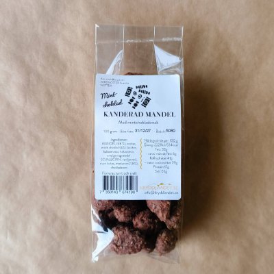 Kanderad Mandel - Mintchoklad - 100g