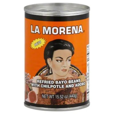 La Morena - Refried Bayo Bean with chipotle & adobo - 440g