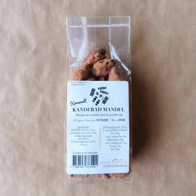 Kanderad Mandel - Karamell - 100g