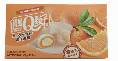 Orange Mico Mochi - 8 st - 80g
