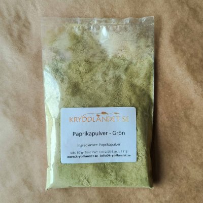 Paprikapulver - Grön