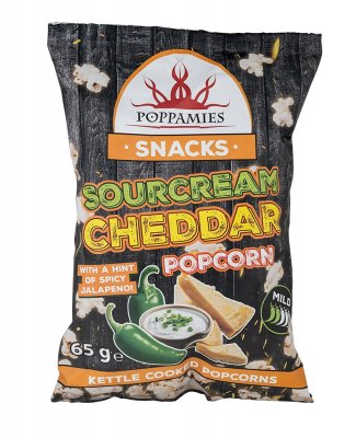 Poppamies - Sourcream Cheddar Popcorn - 65g