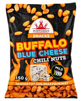 Poppamies - Buffalo Blue Chilinötter - 150g