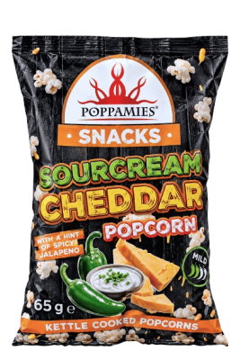 Poppamies - Sourcream Cheddar Popcorn - 65g
