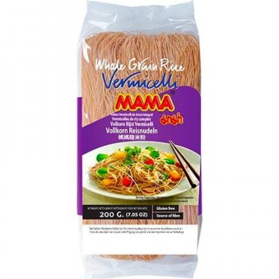 Risnudlar Vermicelli Fullkorn - Mama - 200g