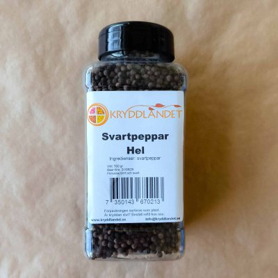 Svartpeppar - Hel - Stor ströare