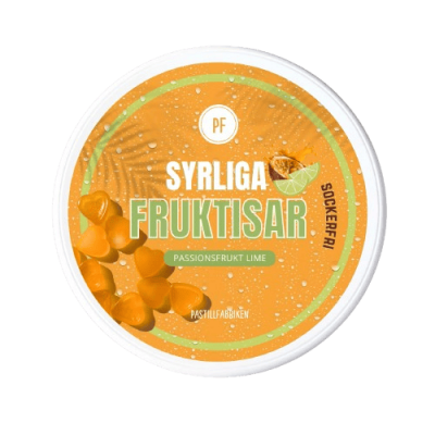 Pastillfabriken - Syrliga Fruktisar - Passionsfrukt Lime - Dosa