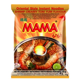 Shrimp Creamy Tom Yum Noodles - Mama - Helkartong - 30 st.