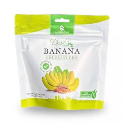 Torkad Banan - 75g
