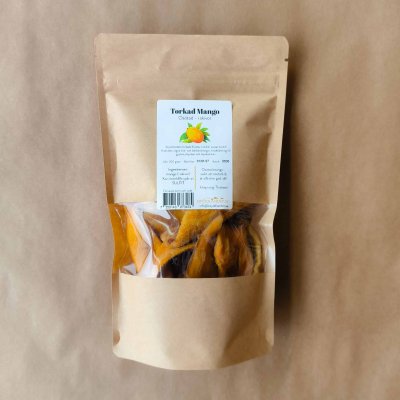 Torkade Mangoskivor - Osötade - 200g
